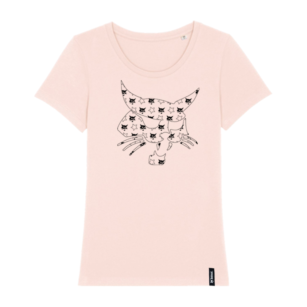 Authentic Organic Tee Woman (CAT AND STARS)